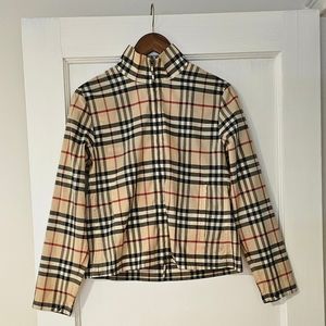 Women's Burberry Nova Check Convertible Jacket